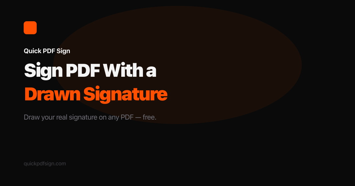 How to Sign a PDF With Your Drawn Signature